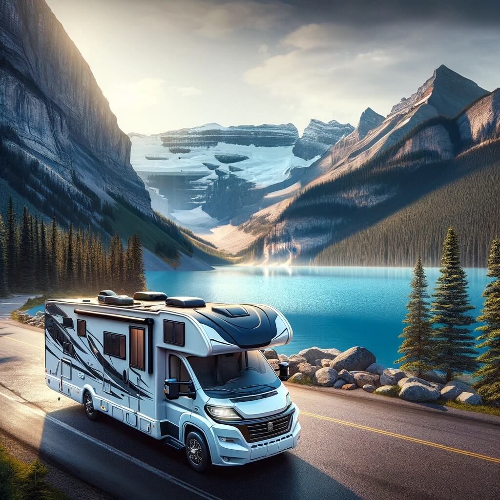 Wohnmobil mieten in Kanada: Luxuriöses Fahrzeug in beeindruckender Landschaft